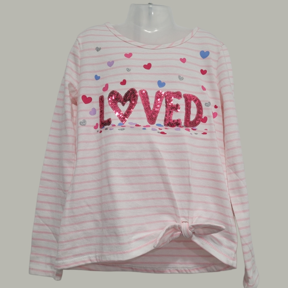 Issac Mizrahi Girl's "Loved" Long Sleeve Top - Picture 9 of 13